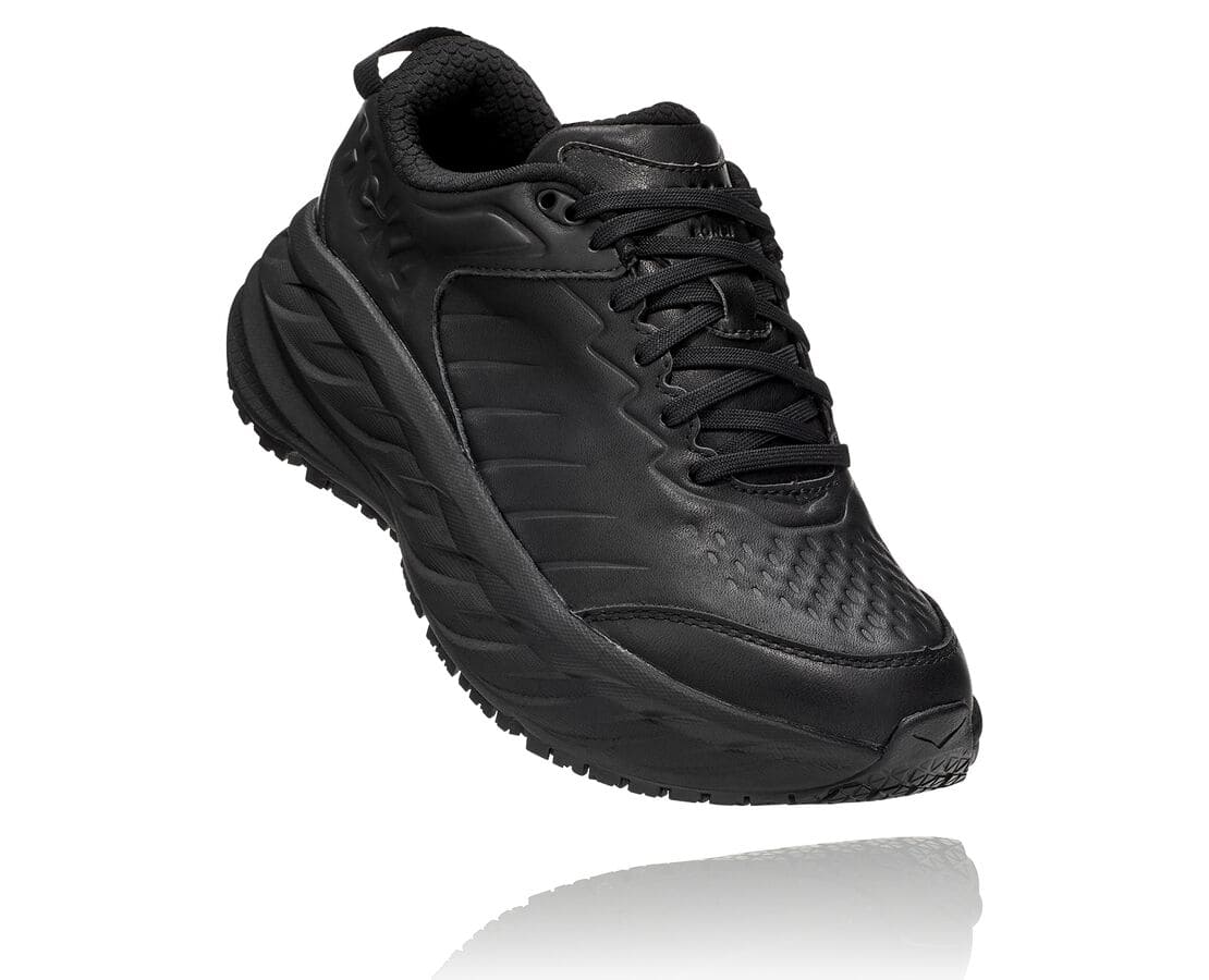 Hoka One One Bondi Sr South Africa - Womens Walking Shoes - Black,BWQFI-6423